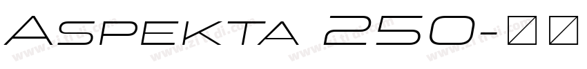 Aspekta 250字体转换